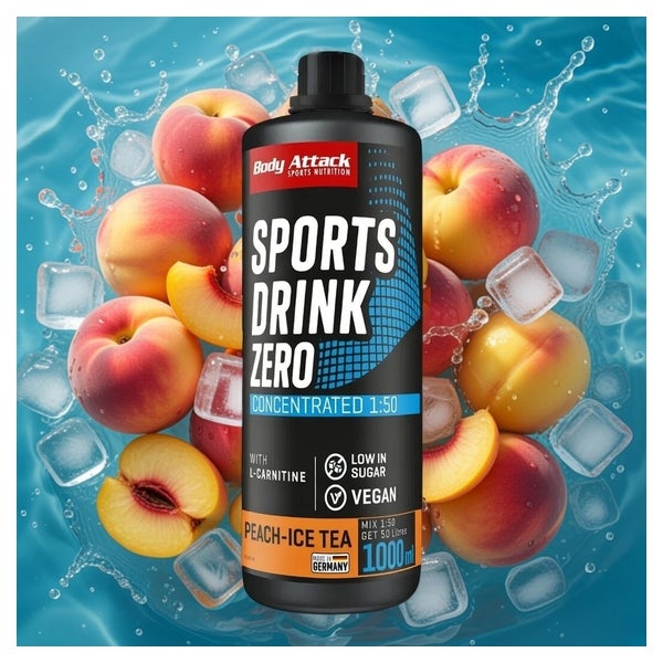 Body Attack Sports Drink Zero  Cola Cherry 1000 ml