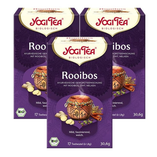 Yogi Tea - Rooibos Bio Gewürztee | 3 x 30,6g 3x17 St