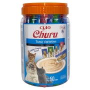INABA Churu Variety Tuna Thunfisch für Katzen Dose 50x14g (700g) 0,7 kg