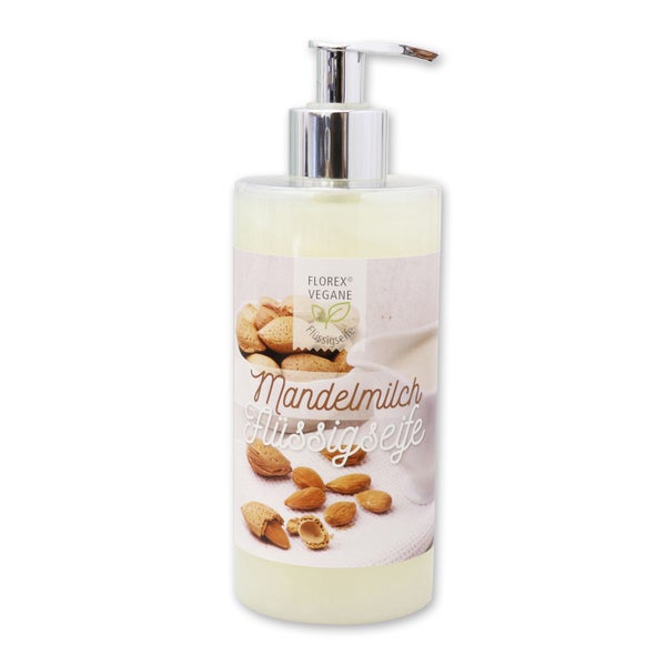 Florex Vegane Flüssigseife mit Mandelmilch im Spender 400 ml 400 ml