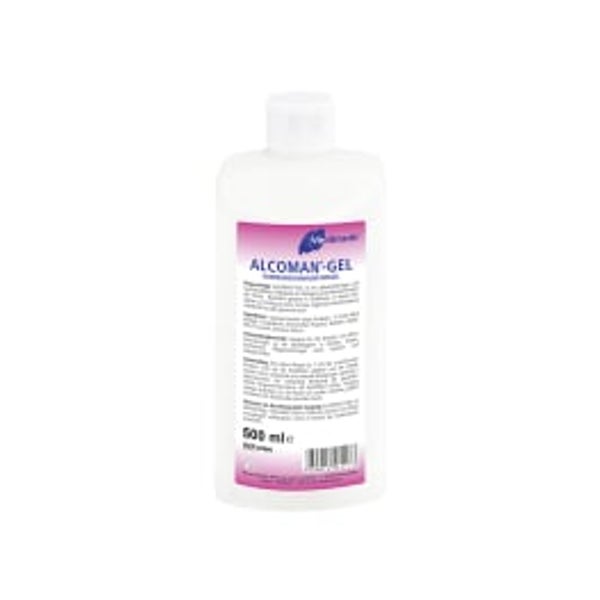 Meditrade Alcoman® Gel Händedesinfektion, alkoholisch – bakterizid, VAH-gelistet - Gebinde = 500 ml Flasche