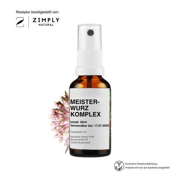 Zimply Natural MEISTERWURZ KOMPLEX  - Pflanzbasierte Rezeptur 30 ml