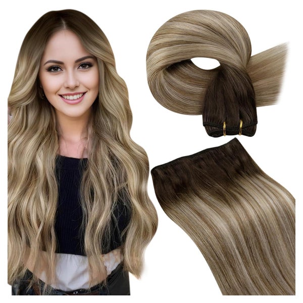 Extensions Echthaar Tressen Blayage Ombre 35cm-80G 4.8-Weft- 1 St