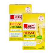 Produktabbildung: WEPA Heiße Zitrone+vitamin C Doppelpack 2X10X10 g