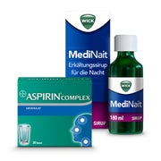 Produktabbildung: WICK MediNait + Aspirin Complex Granulat 1 Set