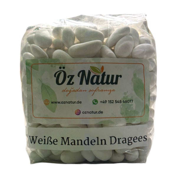 Öz Natur | Weiße Mandeln Dragees 500 g