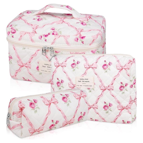 Kosmetiktasche Kulturbeutel Blumenmuster Damen 3er Set C1 1 St