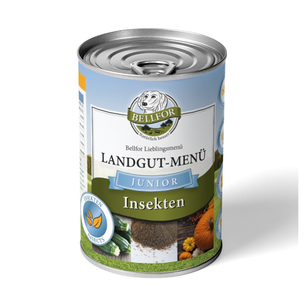 Bellfor Hundefutter Nass mit Insekten Landgut-Menü Junior 400g 400 g