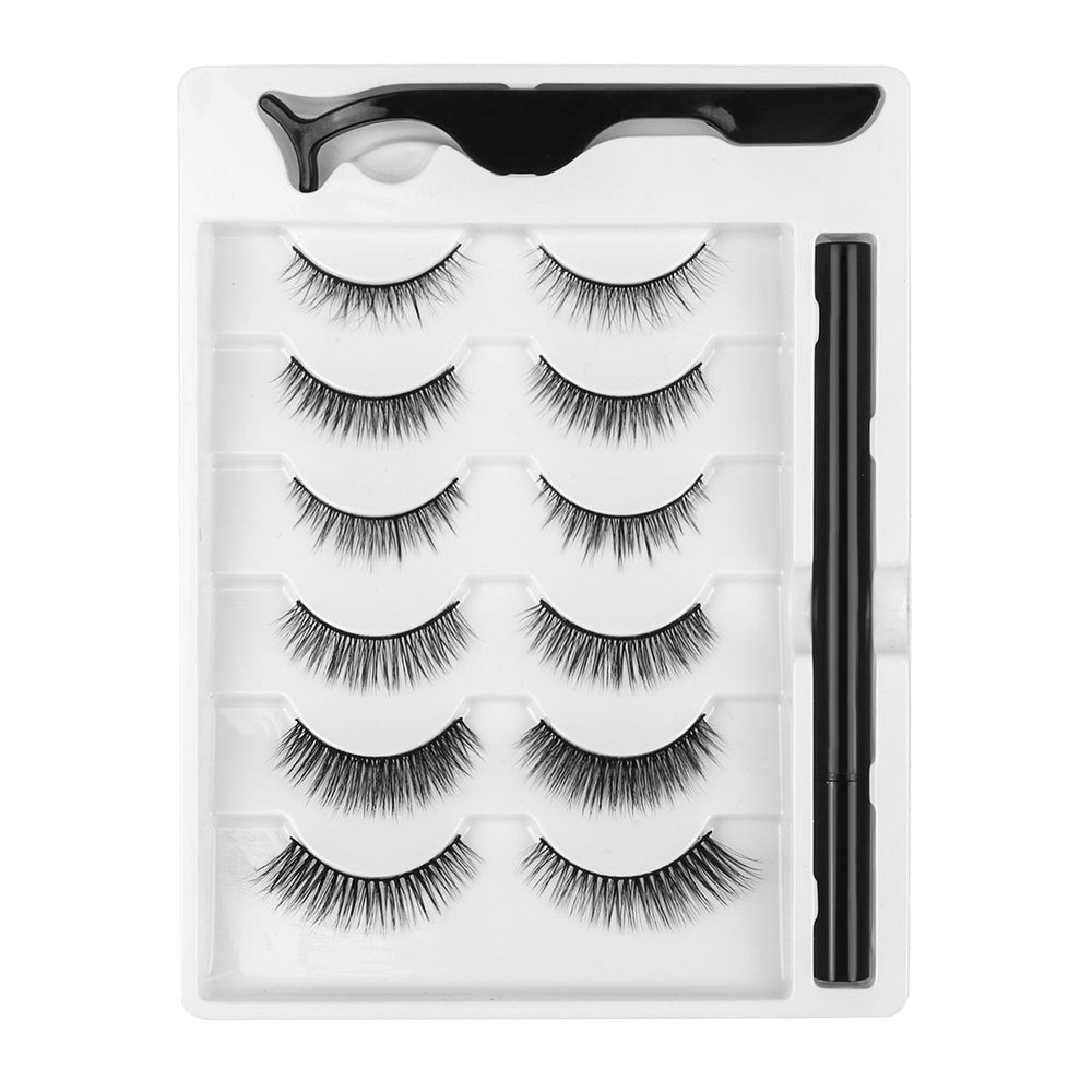6 Paar magnetische künstliche Wimpern 6 St