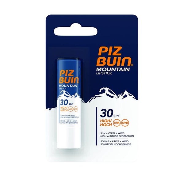 Piz Buin Mountain Lipstick, Lippenpflegestift für Wintersportler, Sonnenschutz für die Lippen LSF 30 5 g