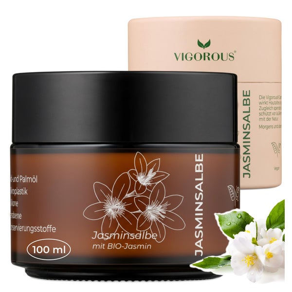 Vigorous® Jasmin Augencreme – gegen Augenringe & Tränensäcke 1 x 100 ml
