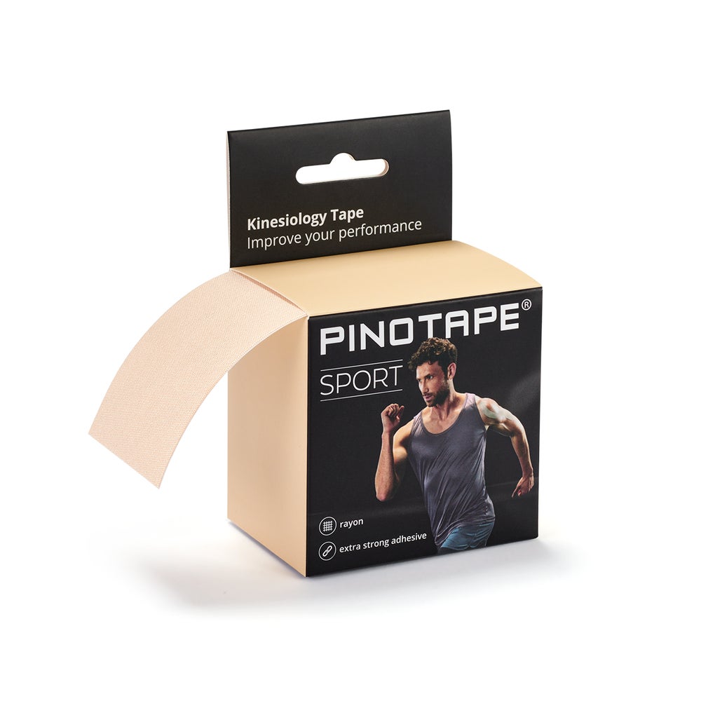 Pinotape Sport Tape Light Beige neues Design 5 cm x 5 m 5 m