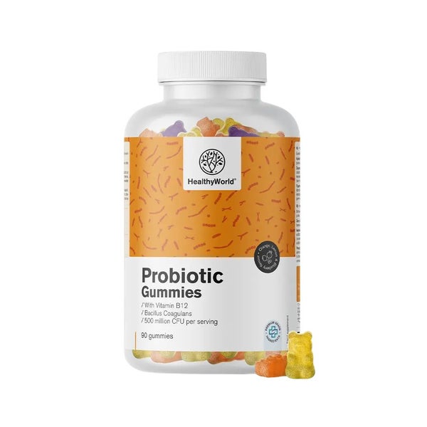 HealthyWorld Probiotic Gummis – Mit Bacillus coagulans & Vitamin B12 90 St