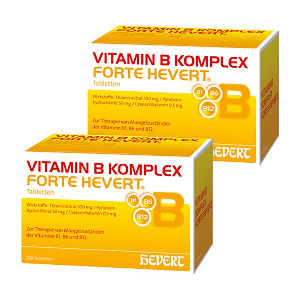 Vitamin B Komplex forte Hevert Tabletten 2X200 St