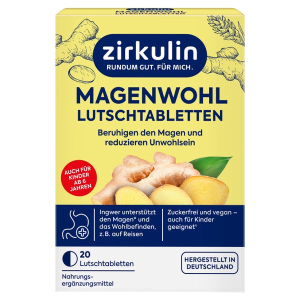 Zirkulin Magenwohl Lutschtabletten | Mit Ingwer 20 St