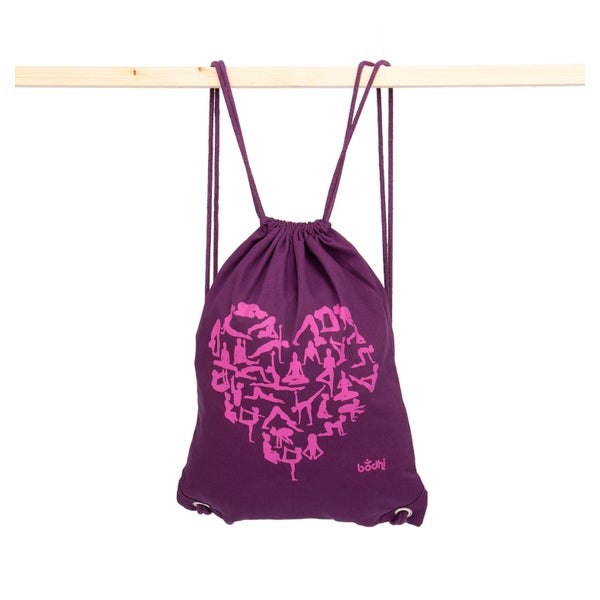 bodhi Turnbeutel GymBag YOGA HEART, 100% Baumwolle 1 St