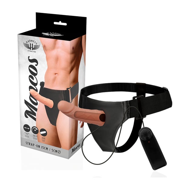 Harness Attraction - Marcos - Penishülle mit Vibration 1 St