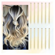 Haarverlängerungen Clipin 55cm Bunt 12Stück Haarsträhnen Blo 1 St