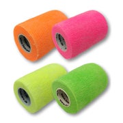 Produktabbildung: LisaCare Pflasterbandagen - 7,5cm x 4,5m - 4er Neon-Mix 4 St