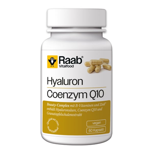 Raab Vitalfood Hyaluron Coenzym Q10 Kapseln 60 St