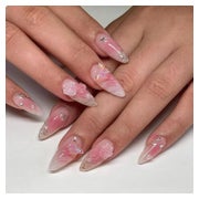 24 Stück Medium Pink 3D Blumen Schmetterlings Design Mandel 1 St