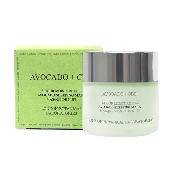Avocado + Cbd | 8-Stunden Feuchtigkeit Füllen Avocado Schlafmaske 50 ml