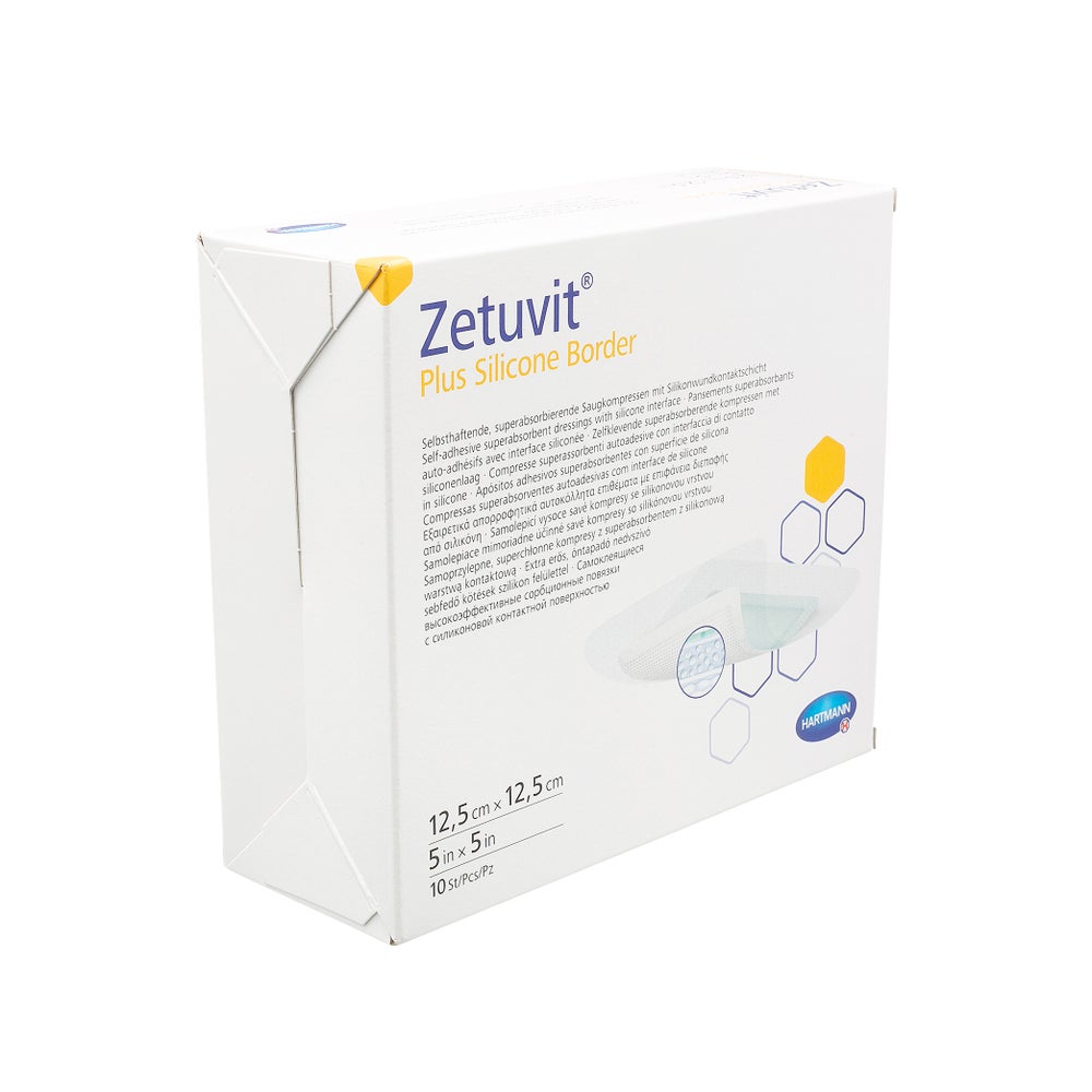 Zetuvit Plus Silicone Border steril 12,5 10 St