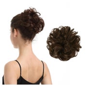 100% Echthaar Haardutt Schwarz Braun Extensions Damen Haarte 1 St