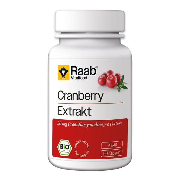 Raab Vitalfood Cranberry Extrakt Bio 90 St