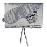 TRAVEL SET BEAUTY M Tasche, Schlafmaske & Scrunchie M aus Seide