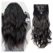 Haarverlängerung Clip In Extensions Echthaar 43 cm Natürlich 1 St