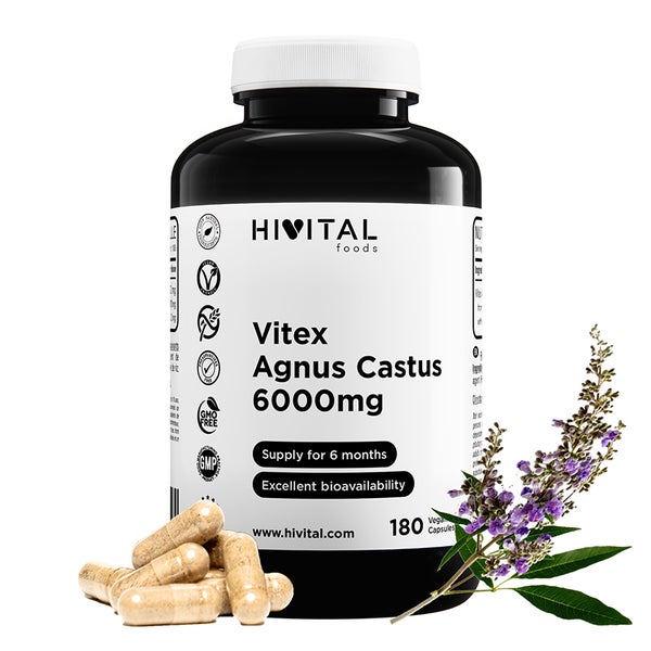 HIVITAL Vitex Agnus Castus 6000 mg. Kapseln 180 St