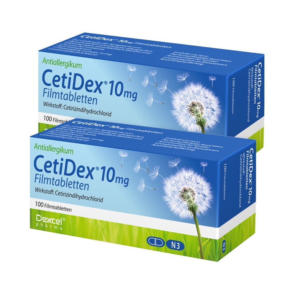 CetiDex® 10mg Antiallergikum Doppelpack 2X100 St