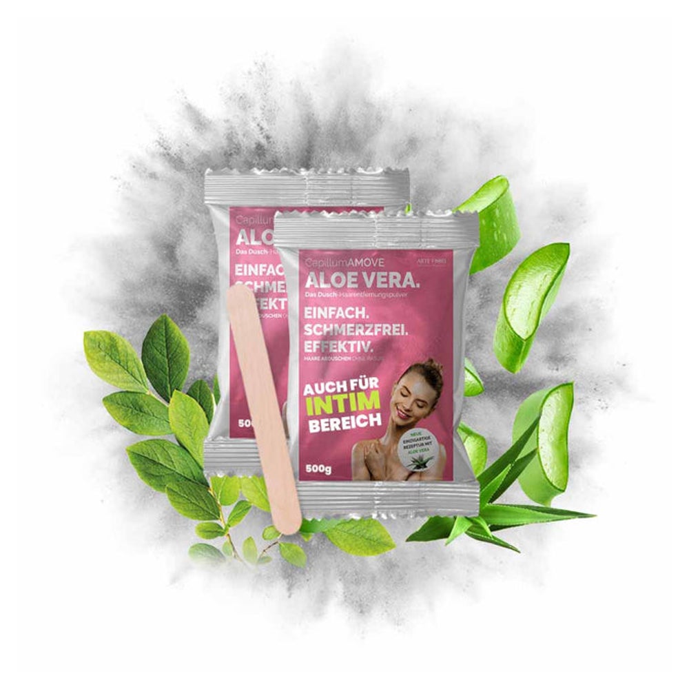 Capillum AMOVE Aloe Vera Enthaarungscreme als Pulver 2x500g 1000 g
