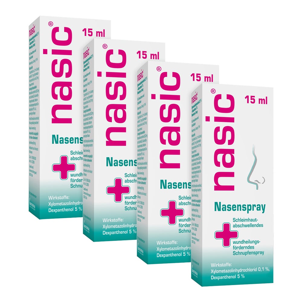 Nasic Nasenspray Set 4x15ml 4X15 ml