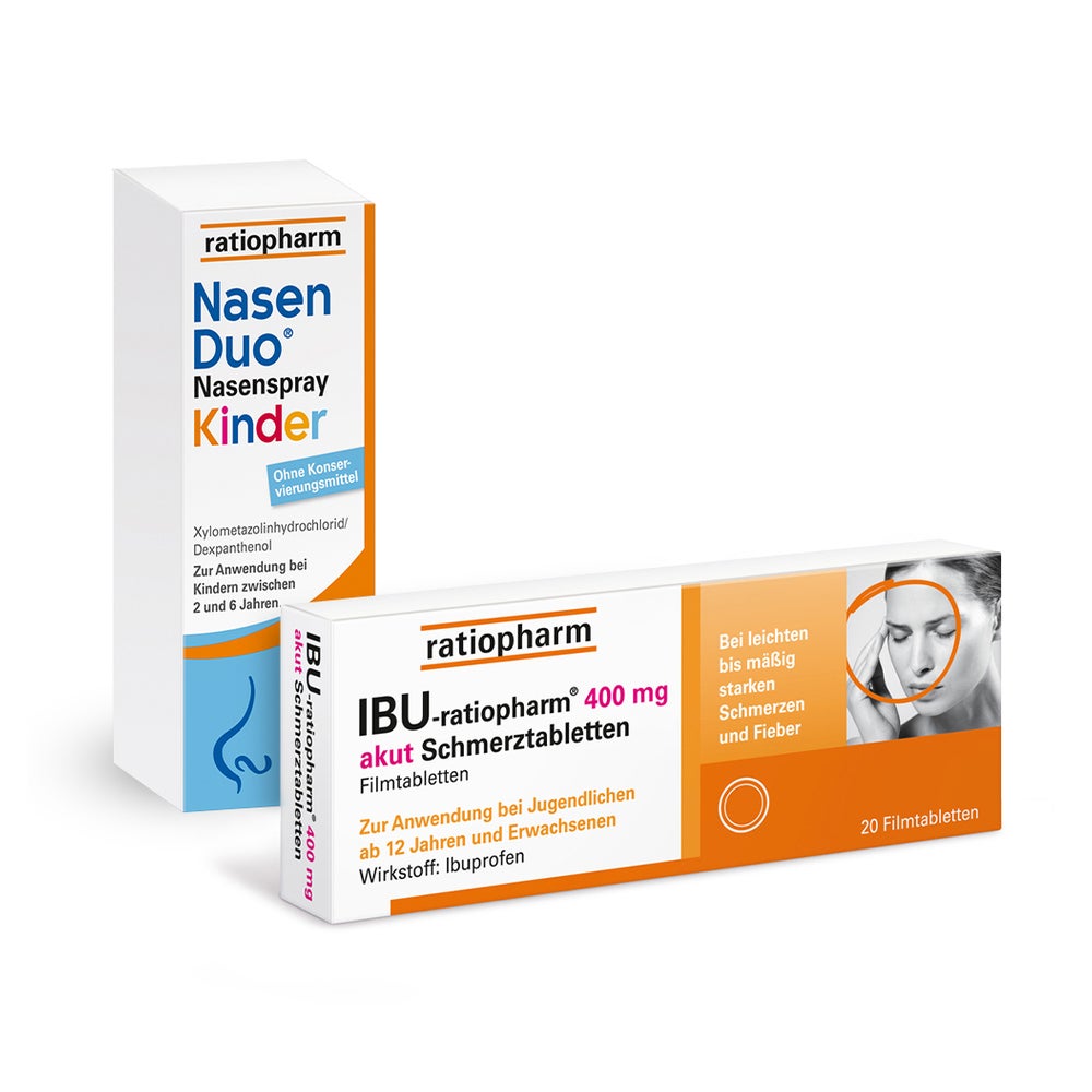 ratiopharm IBU 400 + NasenDuo Kinder 1 Set