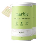 marble Collagen – Matcha | Kollagenpeptide mit 10 % Matcha-Pulver | 2er Pack 900 g