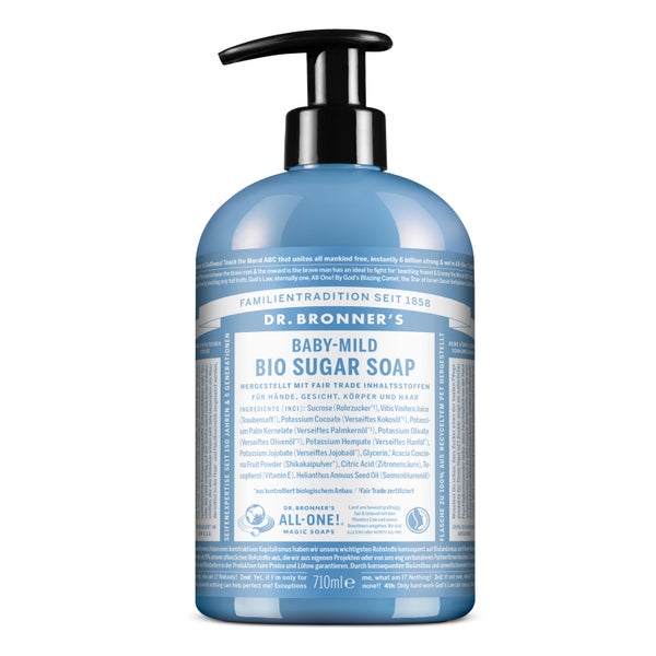 Dr. Bronner's Bio Sugar Soap Baby-Mild (neutral) 710 ml