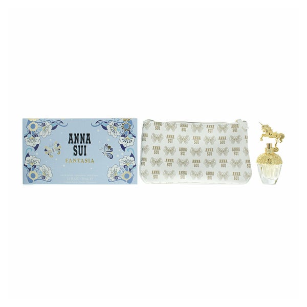 Anna Sui Fantasia 2 Piece Gift Set: Eau De Toilette 30ml - Pouch 0,3 l