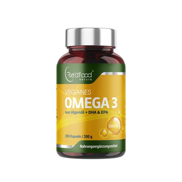 Omega 3 vegane Algenöl Kapseln 200 St