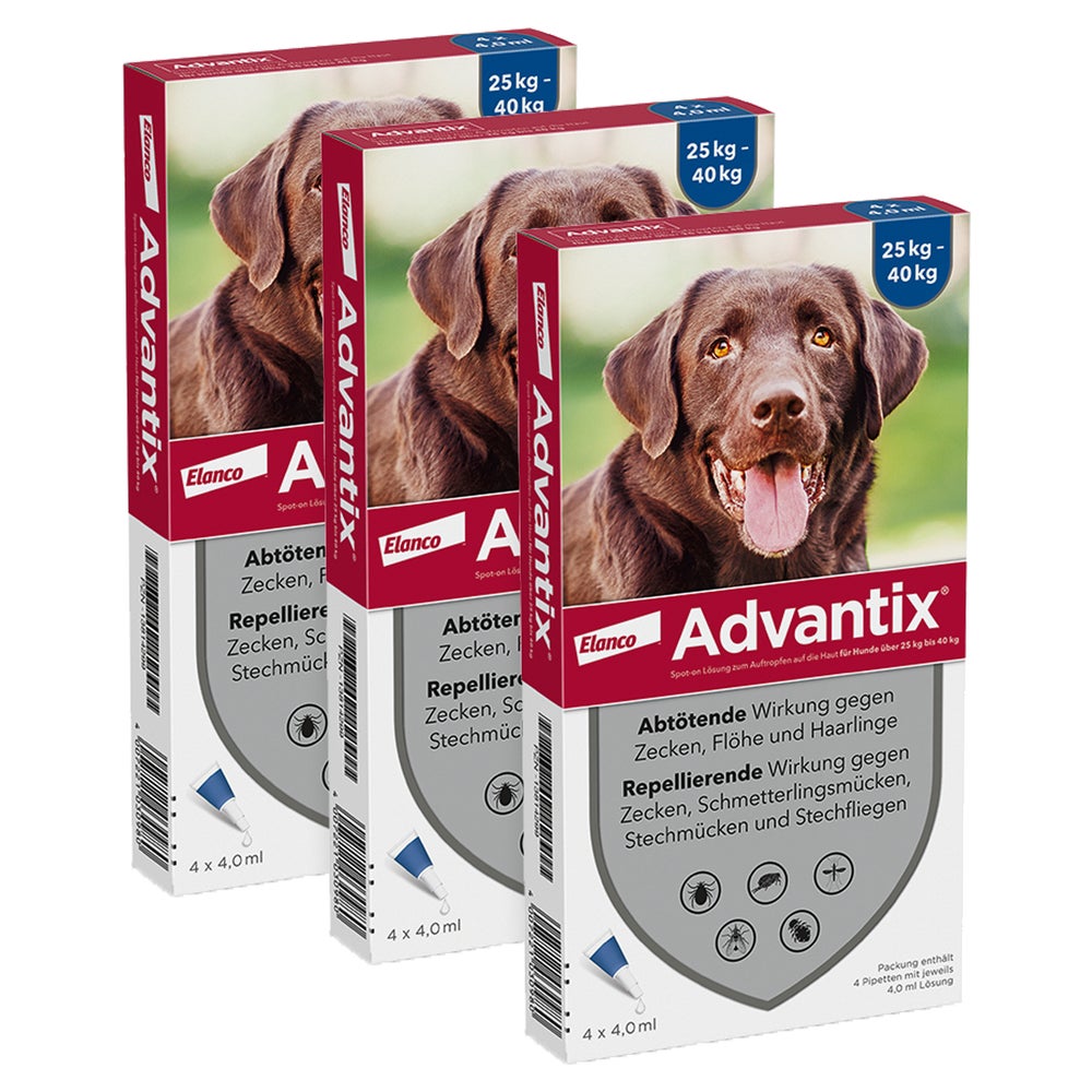 Advantix Spot-on Hunde 25-40 kg 12X4,0 ml