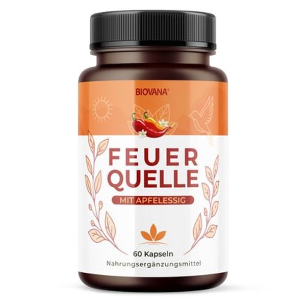 Biovana | Feuerquelle Kapseln | mit Apfelessig 60 St