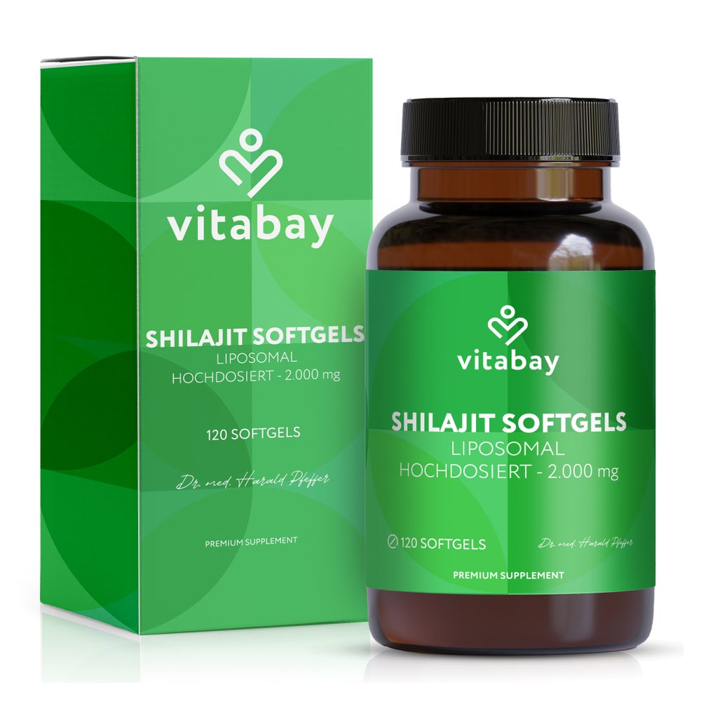 Shilajit Kapseln 2000 mg hochdosiert & liposomal 120 St