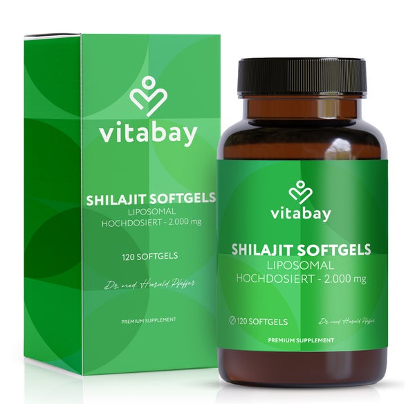 Shilajit Kapseln 2000 mg hochdosiert & liposomal 120 St