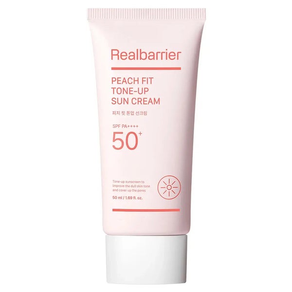 REAL BARRIER Peach Fit Tone Up Sun Cream LSF 50+ PA++++ 50 ml