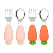 Baby Besteck Set Edelstahl Gabel Löffel Karotte 1 St