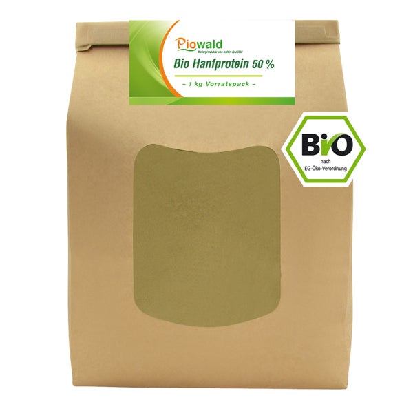 Piowald BIO Hanfprotein 1000 g