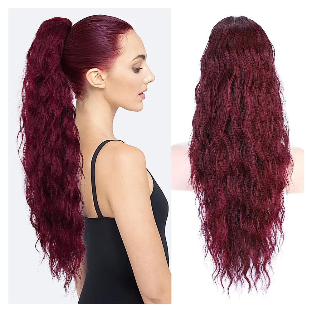 Pferdeschwanz Haarteil 76cm Clip Kunsthaar Locken Damen 118# 1 St