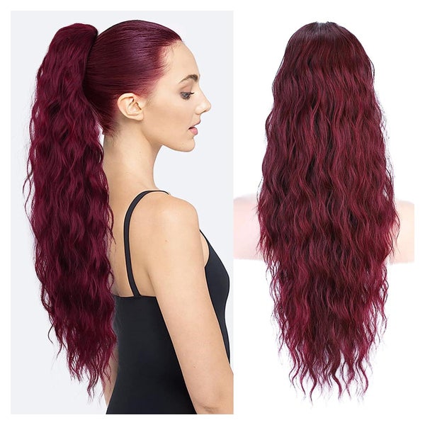 Pferdeschwanz Haarteil 76cm Clip Kunsthaar Locken Damen 118# 1 St