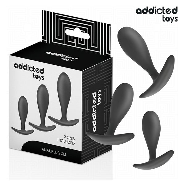 Addicted Toys - Kurviger Analplug aus Silikon Set